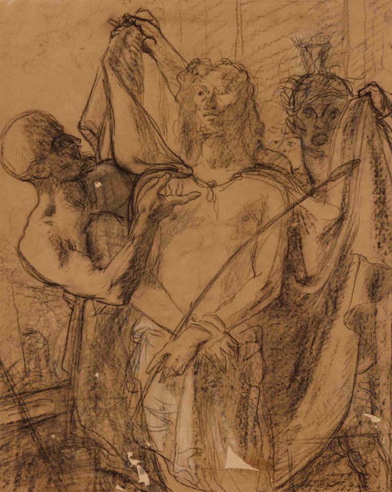 Ecce Homo,Pierre Puvis de Chavannes,Croquis,Croquis, plusieurs garçons, parodie des beaux-arts, monochrome