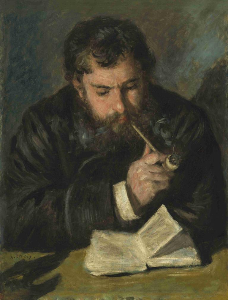 Claude Monet,Pierre-Auguste Renoir,Olejomalba,Olejomalba, 1 kluk, mužské zaměření, sólo, vousy, rezervovat