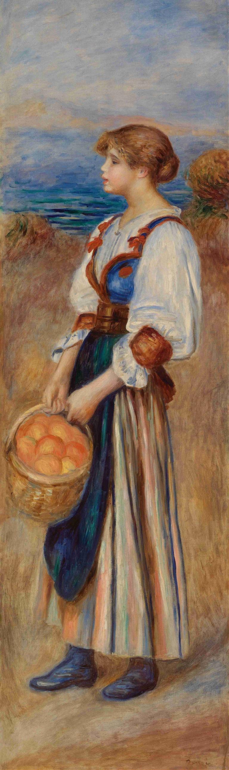 Girl with Basket of Oranges (Marchande d'oranges),Dívka s košíkem pomerančů (Marchande d'oranges)