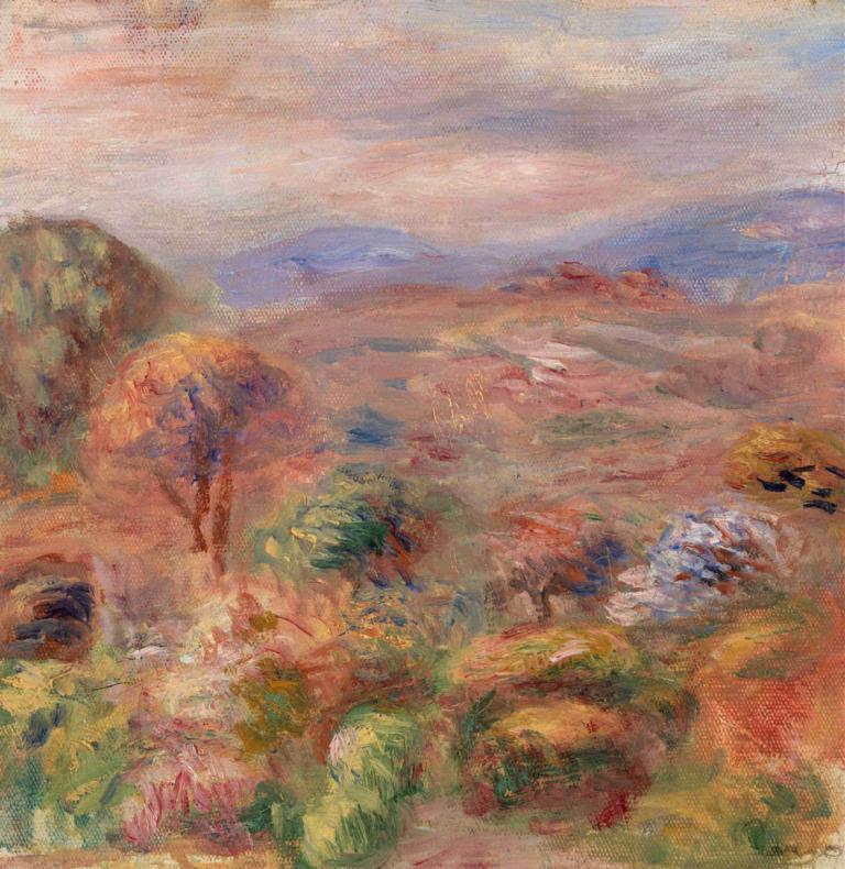 Landscape (Paysage),랜드스케이프,Pierre-Auguste Renoir,피에르 오귀스트 르누아르,오일 페인팅,오일 페인팅, 경치, 인간은 없어, 옥외, 풍경, 전통 미디어, 자연