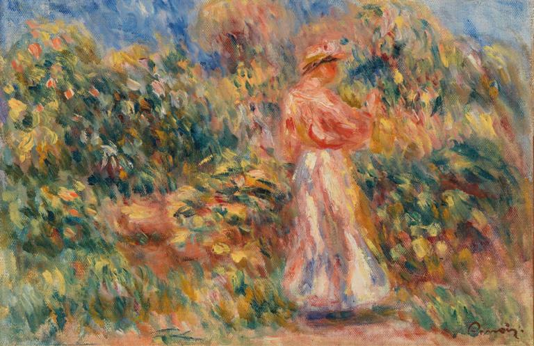 Landscape with Woman in Pink and White (Paysage avec femme en rose et blanc)