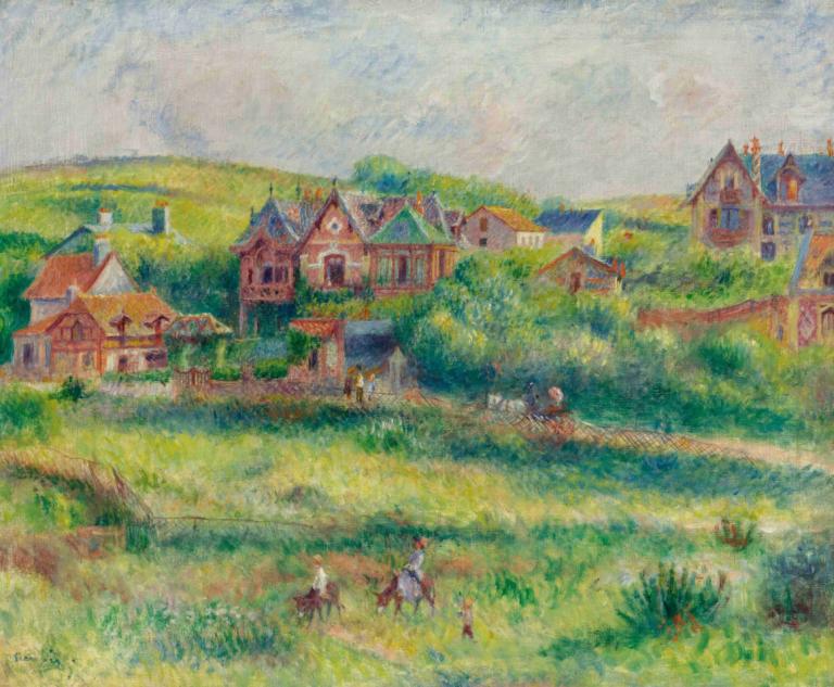 Le Châlet De Blanche Pierson À Pourville,Le Châlet De Blanche Pierson I Pourville,Pierre-Auguste Renoir