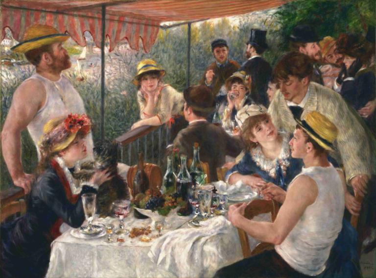 Luncheon of the Boating Party,Masa de prânz a Partidului Bărcilor,Pierre-Auguste Renoir,Pictura in ulei