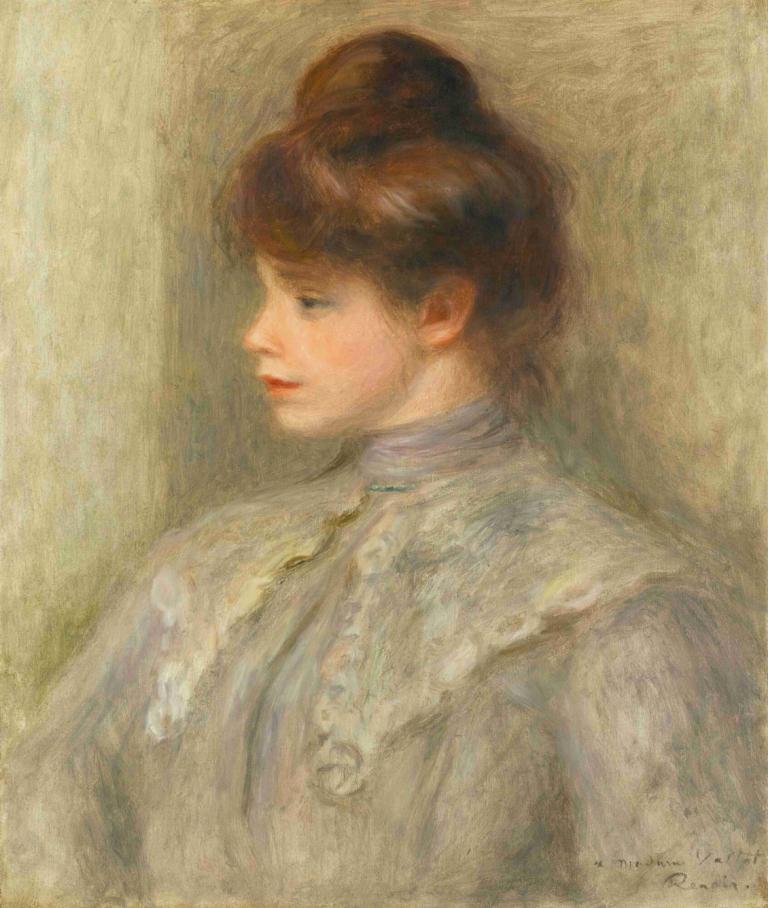 Madame Valtat (Née Suzanne Noël),Doamna Valtat (născută Suzanne Noël),Pierre-Auguste Renoir,Pictura in ulei