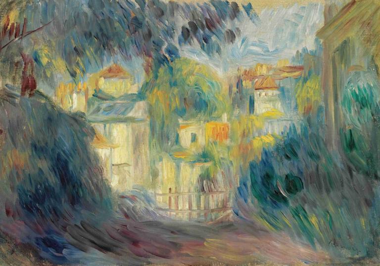 Paysage,Trả tiền.,Pierre-Auguste Renoir,- Pierre - August Reynolds.,Tranh sơn dầu,Tranh sơn dầu, phong cảnh