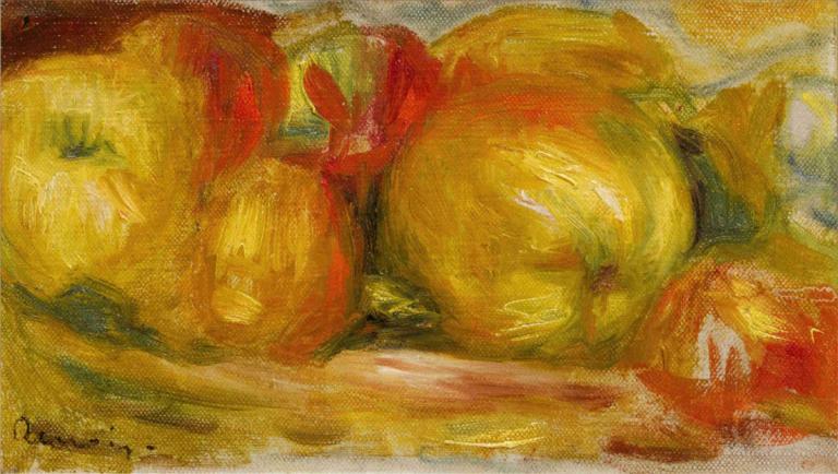 Petite nature morte,작은 정물,Pierre-Auguste Renoir,피에르 오귀스트 르누아르,오일 페인팅,오일 페인팅, 인간은 없어, 음식, 음식 초점, 현실적인, 정물, 과일