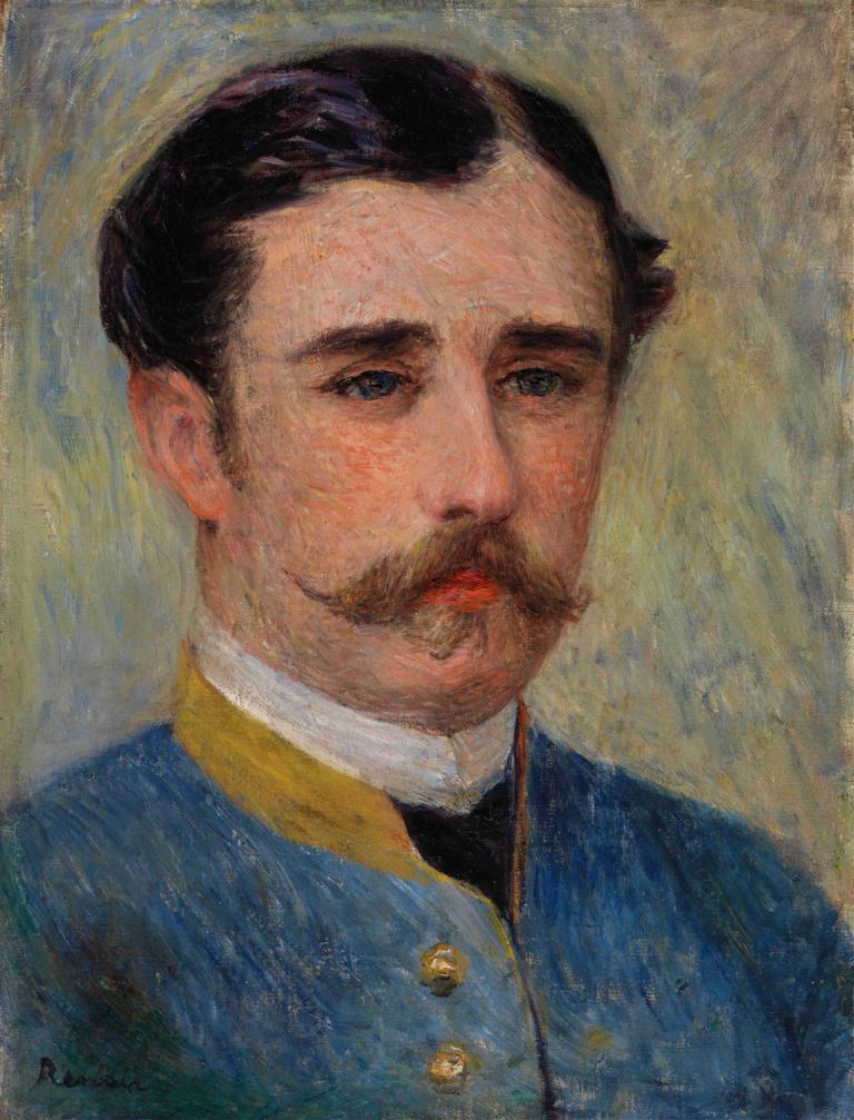 Portrait of a Man (Monsieur Charpentier),男子肖像（夏彭蒂埃先生）,Pierre-Auguste Renoir,皮埃尔-奥古斯特-雷诺阿,油画,油画, 1男孩, 男性焦点, 独奏