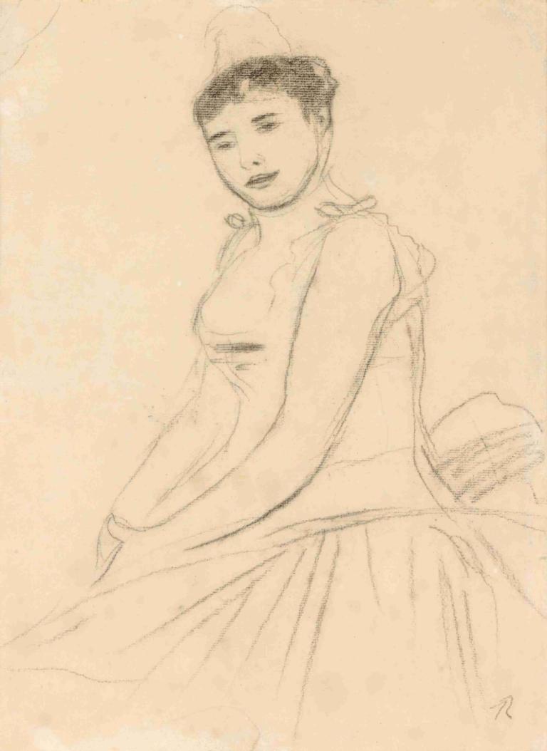 Rosita Mauri Dans 'la Korrigane',Rosita Mauri Dan's "la Korrigane,Pierre-Auguste Renoir,Skiss,Skiss, solo