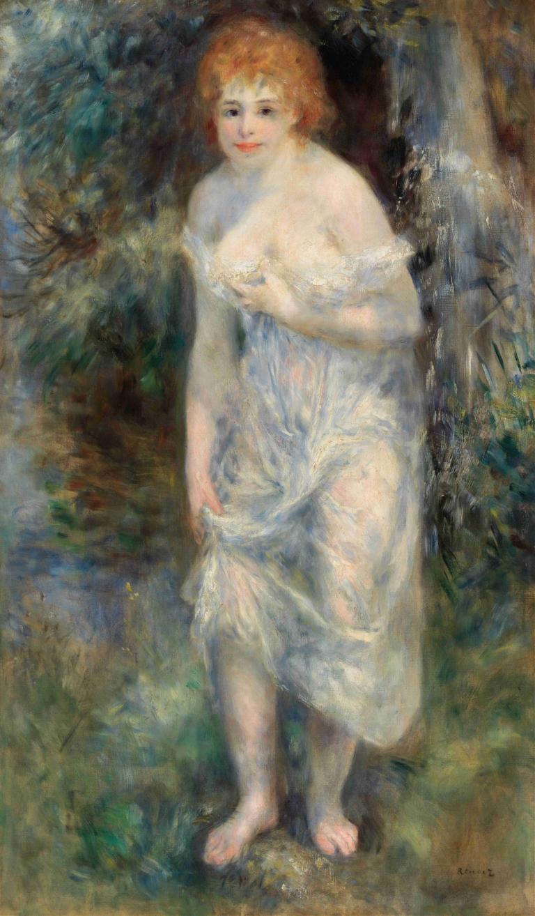 The Source (La Source),De Bron (La Source),Pierre-Auguste Renoir,Olieverf,Olieverf, 1meisje, solo