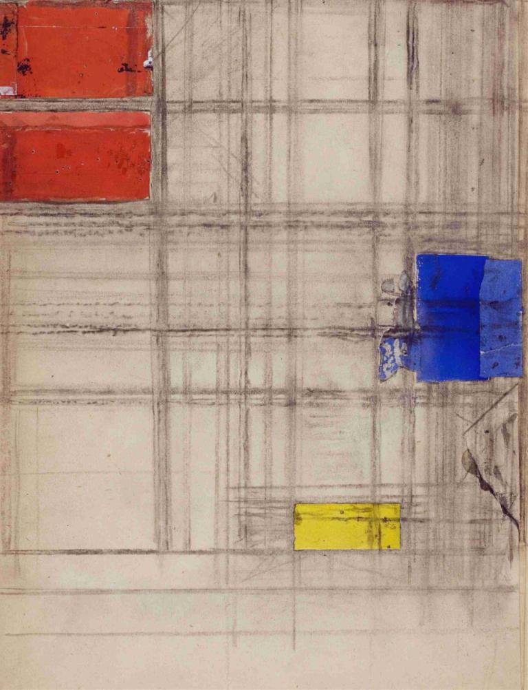 Study for a Composition,Piet Mondrian,Illustration,Illustration, no humans, traditional media