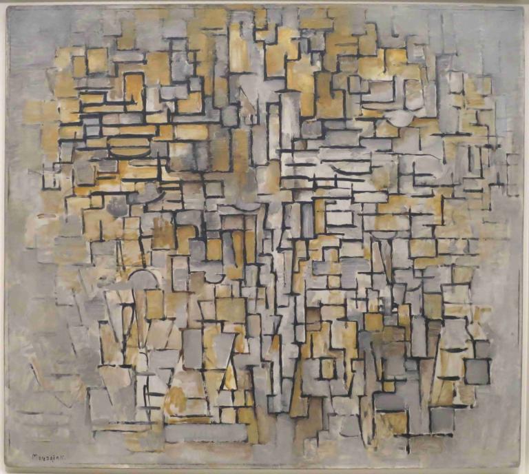 Tableau No. 2,Composition No. VII,Piet Mondrian,Illustration,Illustration, no humans, traditional media, solo