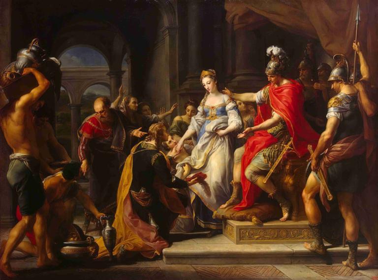 Continence Of Scipio,Scipio'nun Kontinansı,Pompeo Batoni,Yağlı boya,Yağlı boya, güzel sanatlar parodisi