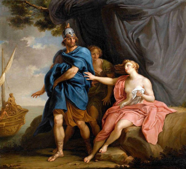 Dido And Aeneas,Pompeo Batoni,Oil Painting,Oil Painting, fine art parody, parody, multiple boys