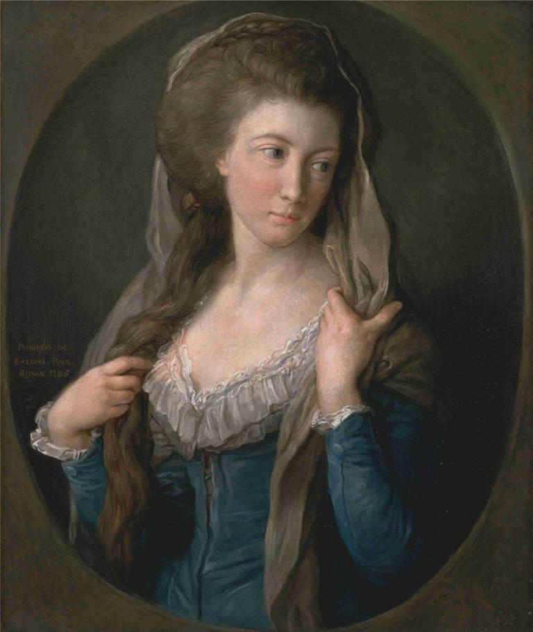 Portrait Of A Woman, Traditionally Identified As Margaret Stuart, Lady Hippisley,Porträt einer Frau