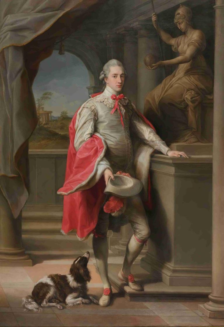 Portrait Of John, 3rd Baron Monson Of Burton,Porträt von John, 3. Baron Monson von Burton,Pompeo Batoni