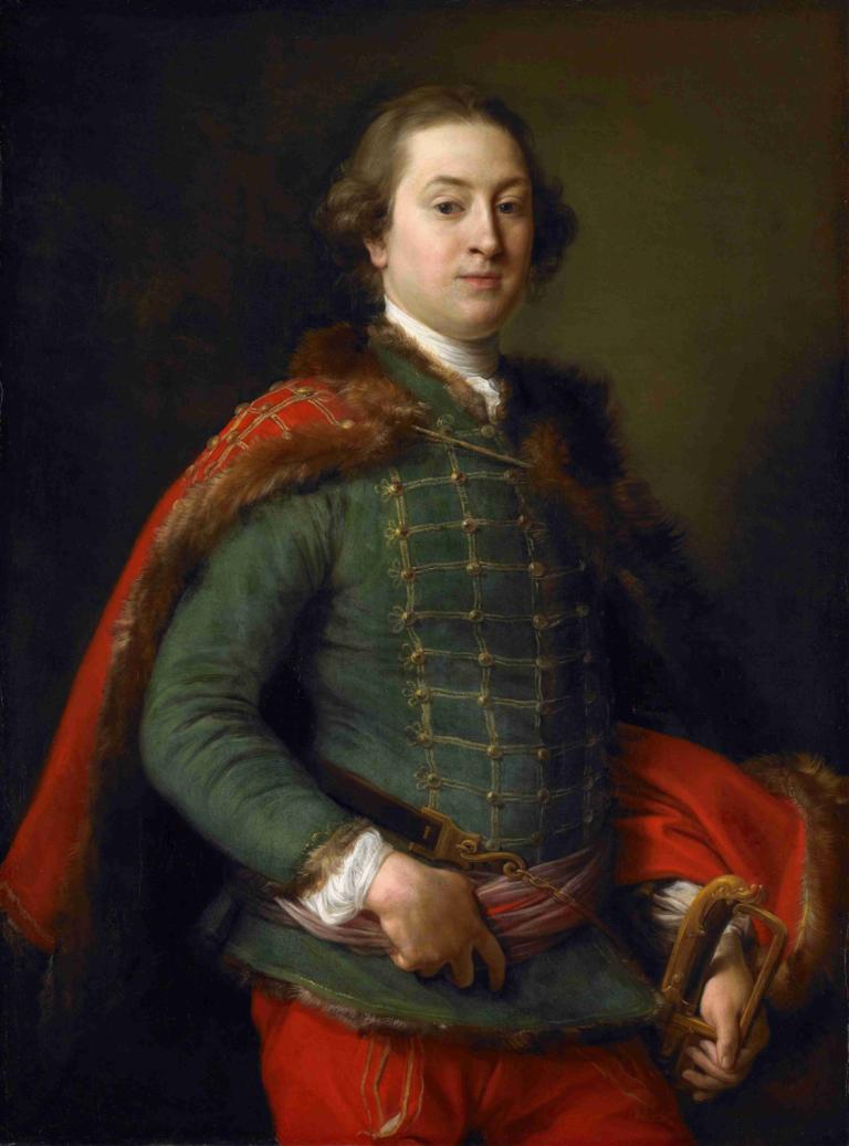 Portrait of John Woodyeare,Porträt von John Woodyeare,Pompeo Batoni,Ölgemälde,Ölgemälde, Solo, 1Junge, Kap