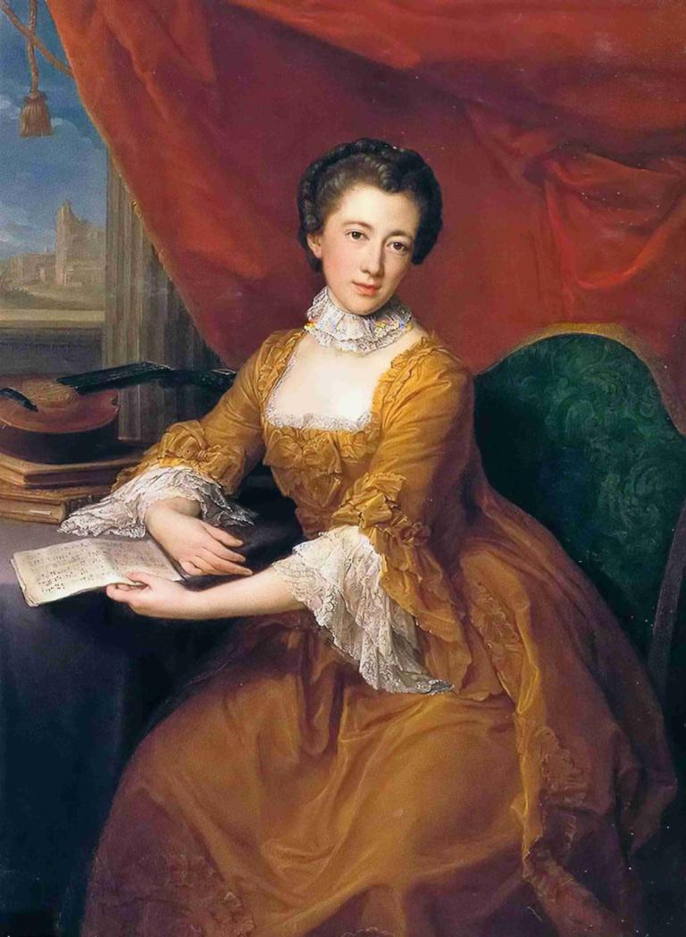 Portrait of Lady Margaret Georgiana Poyntz,Porträt von Lady Margaret Georgiana Poyntz,Pompeo Batoni,Ölgemälde