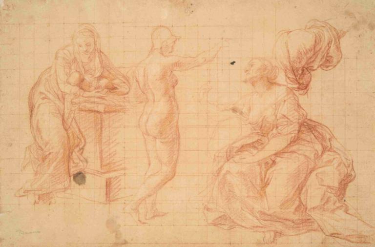 Studies for 'Hercules at the Crossroads' and for the 'Nativity'