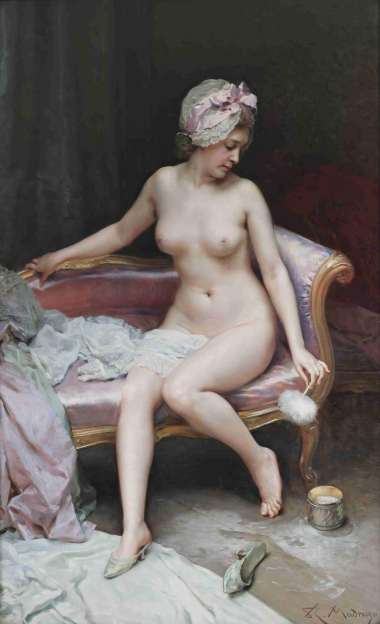 Después del baño (desnudo de mujer),Banyodan sonra (kadın çıplak),Raimundo de Madrazo y Garreta,Yağlı boya