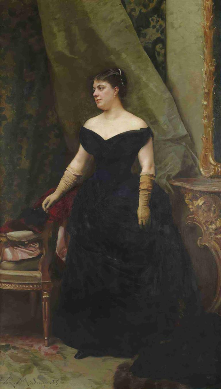 Portrait de madame Isaac Hirsch Kann, née Koenigswarter,Портрет мадам Исаак Хирш Канн