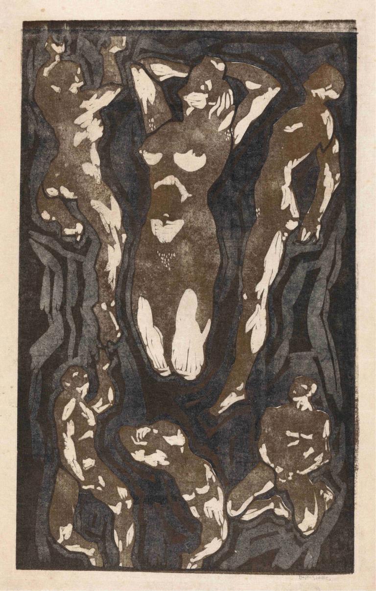 Composition with six human figures,Compoziție cu șase figuri umane,Reijer Stolk,Ilustrație,Ilustrație