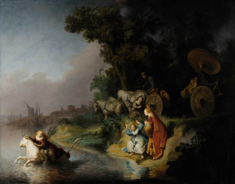 The Abduction of Europa,Únos Evropy,Rembrandt van Rijn,Olejomalba,Olejomalba, parodie na výtvarné umění