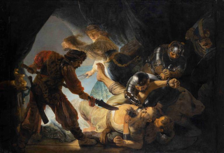 The Blinding of Samson,De verblinding van Simson,Rembrandt van Rijn,Olieverf,Olieverf, meerdere jongens