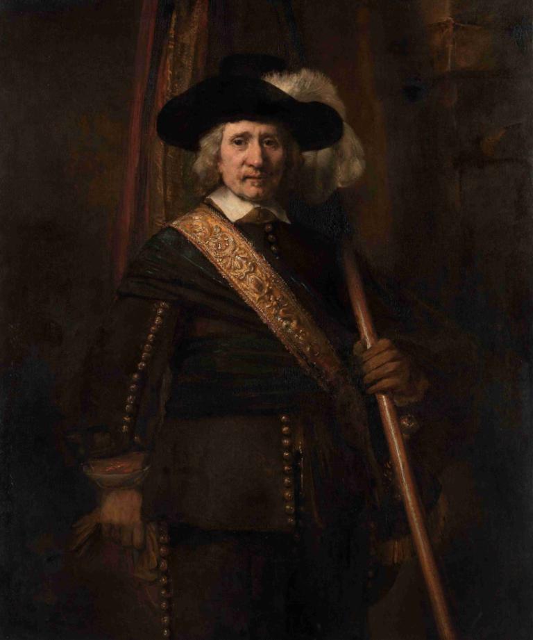 The Standard Bearer (Floris Soop, 1604–1657),Der Standartenträger (Floris Soop, 1604-1657),Rembrandt van Rijn