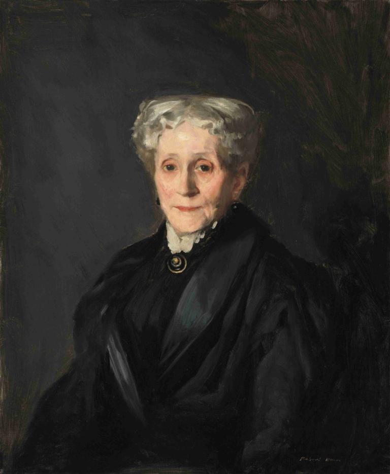 Elizabeth Virginia Lanning Bradner Smith (Mrs. George Cotton Smith),Robert Henri,Ölgemälde,Ölgemälde, Solo