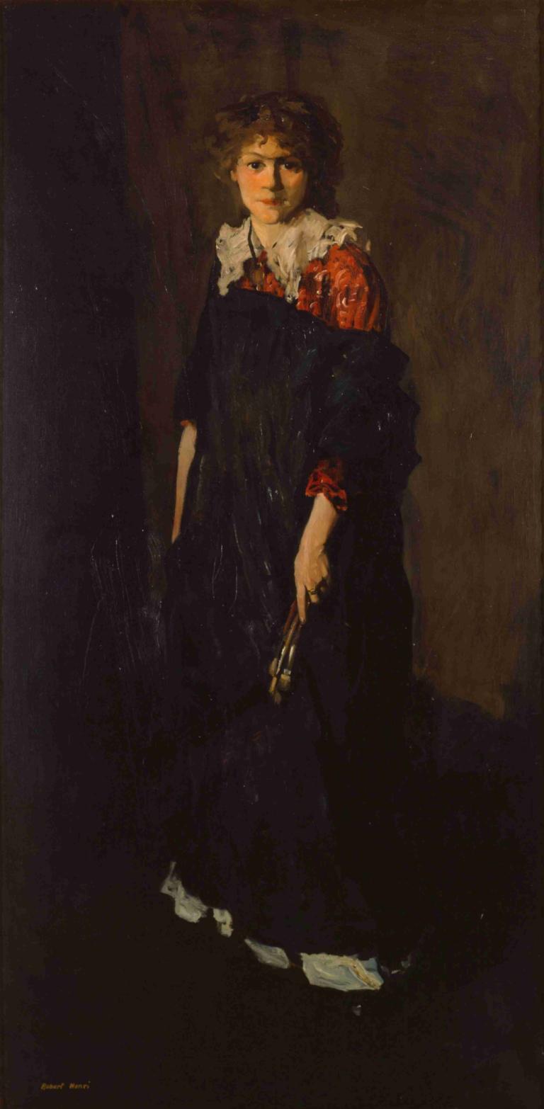 The Art Student (Miss Josephine Nivison),De kunststudente (Miss Josephine Nivison),Robert Henri,Olieverf