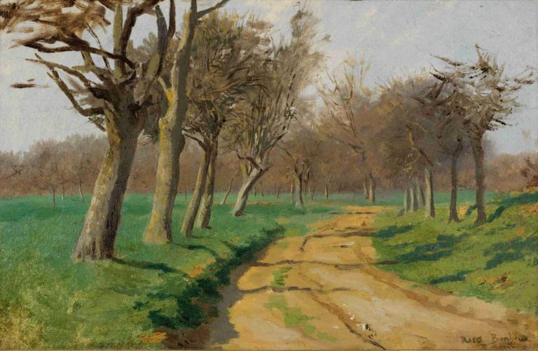 La Plaine Et Les Champs [Le Chemin Tournant A L'entre Du Bois],Rosa Bonheur,Oil Painting,Oil Painting