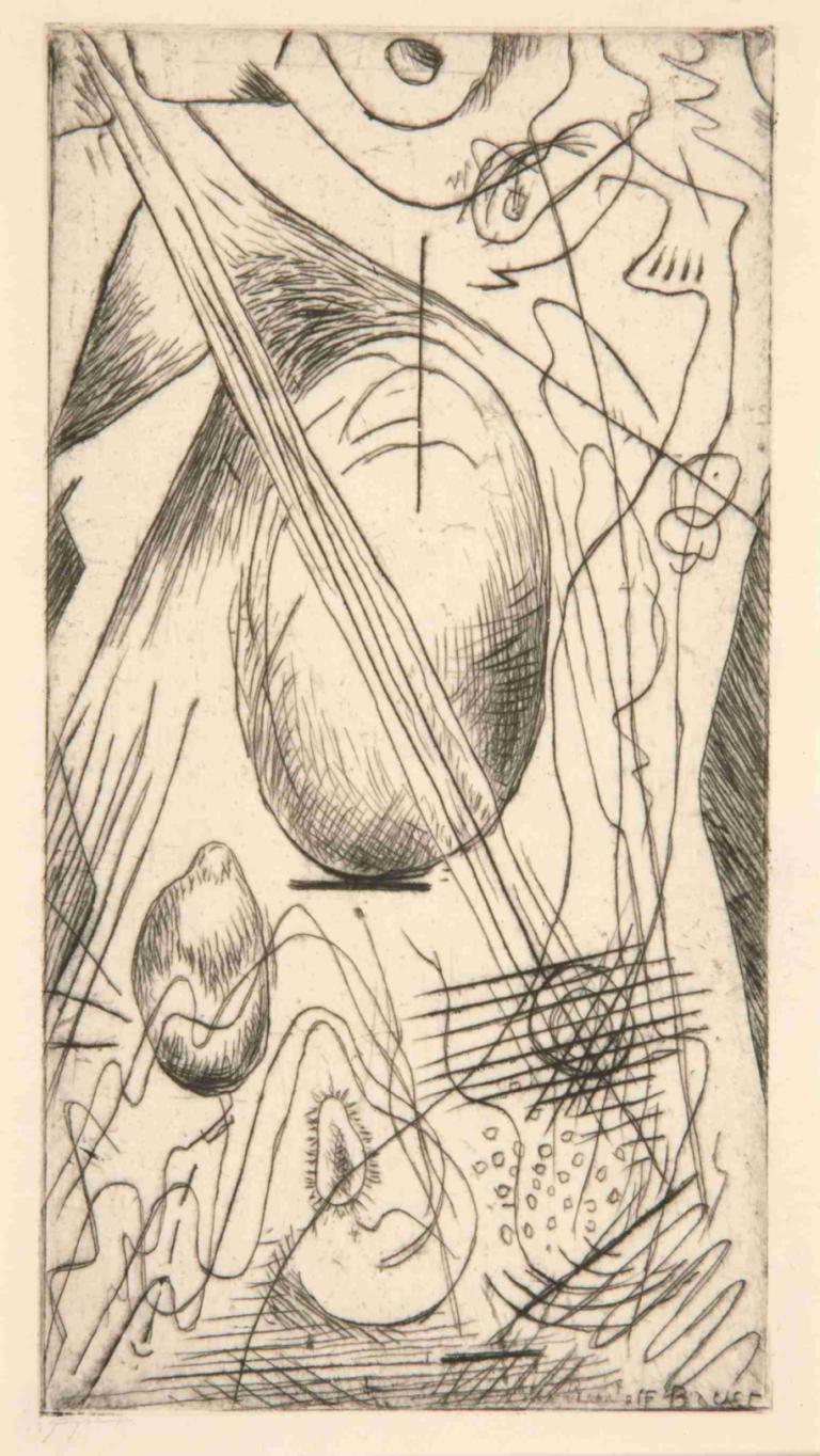 Untitled,Fără titlu,Rudolf Bauer,Ilustrație,Ilustrație, monocrom, ochelari, media tradițională, schiță