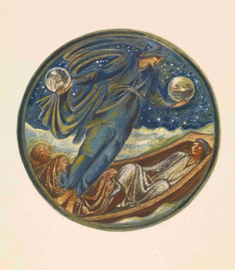 False Mercury,Falskt kvicksilver,Sir Edward Coley Burne-Jones,Illustration,Illustration, konstparodi