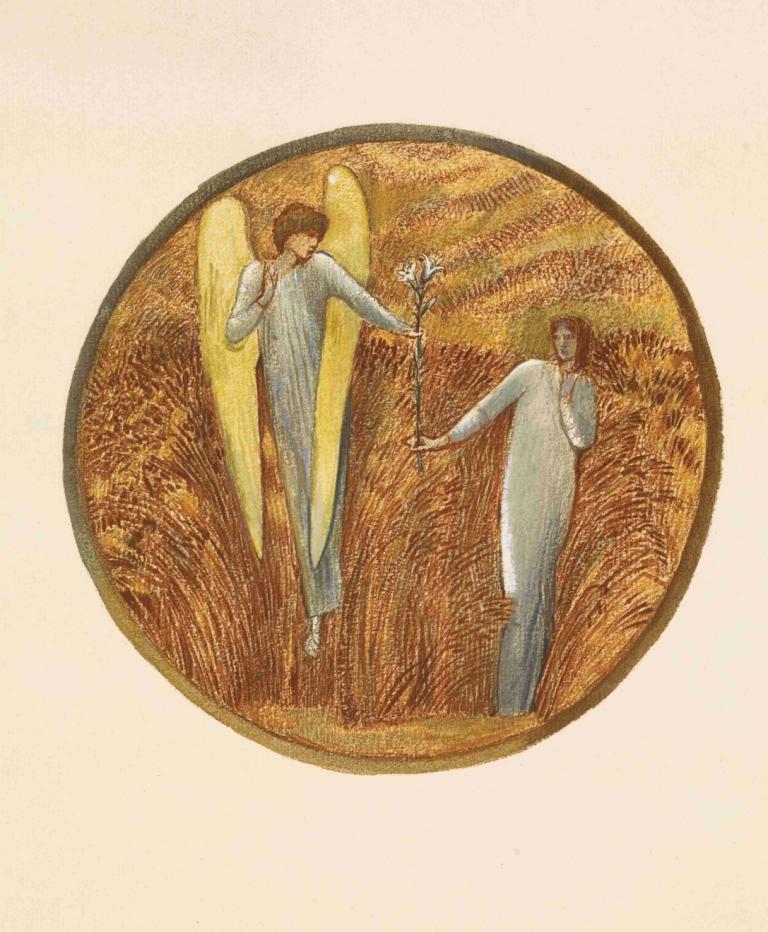 Flower of God,Цветок Бога,Sir Edward Coley Burne-Jones,Сэр Эдвард Коули Берн-Джонс,Иллюстрация,Иллюстрация