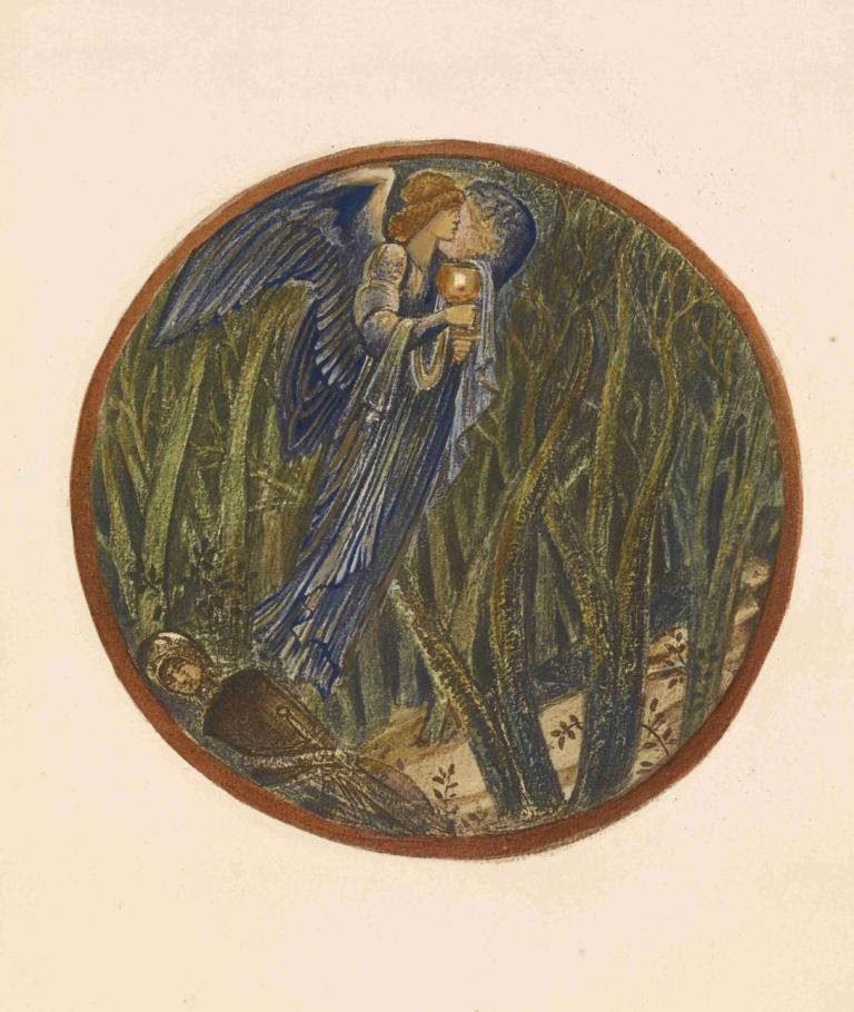 Golden Cup,Золотой кубок,Sir Edward Coley Burne-Jones,Сэр Эдвард Коули Берн-Джонс,Иллюстрация,Иллюстрация