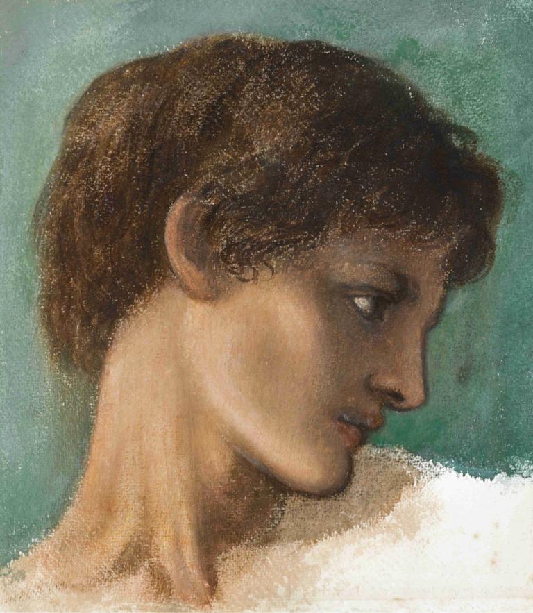 Head of a Young Man,Голова молодого человека,Sir Edward Coley Burne-Jones,Сэр Эдвард Коули Берн-Джонс