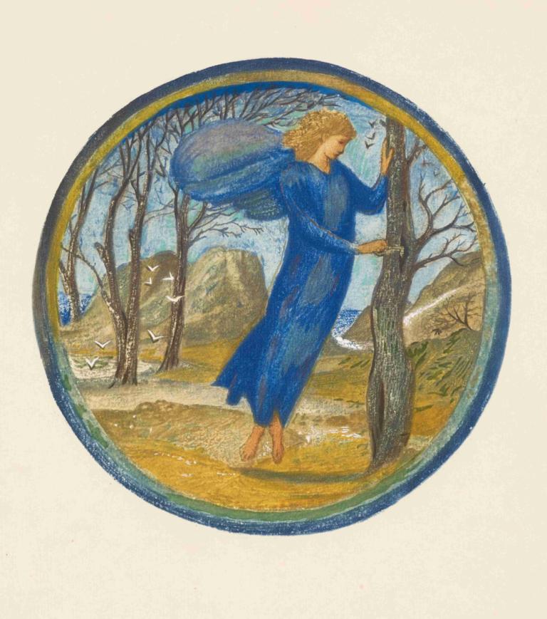 Key of Spring,Chiave di primavera,Sir Edward Coley Burne-Jones,Illustrazione,Illustrazione, albero