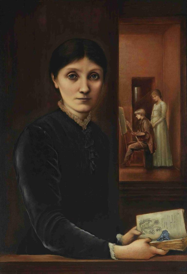 Portrait of Georgiana Burne-Jones,Ritratto di Georgiana Burne-Jones,Sir Edward Coley Burne-Jones