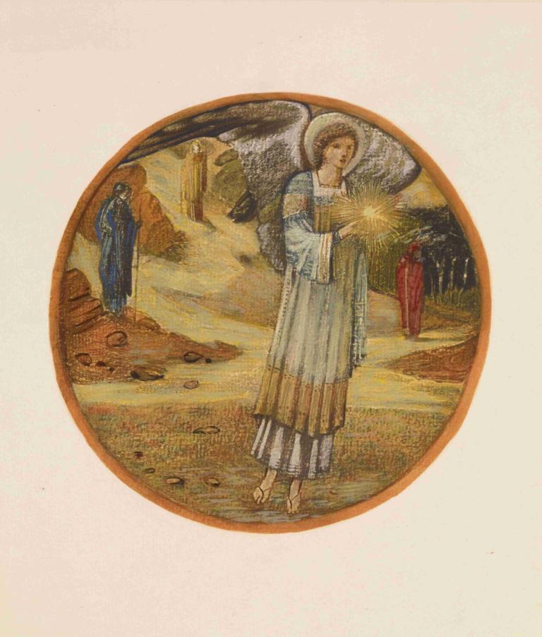 Star of Bethlehem,Betlehemsstjärnan,Sir Edward Coley Burne-Jones,Illustration,Illustration, vingar