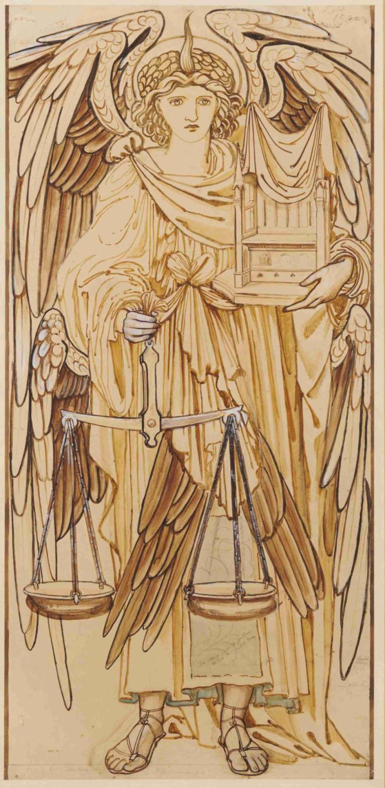 The Angels of the Hierarchy - Thrones,De Engelen van de Hiërarchie - Tronen,Sir Edward Coley Burne-Jones