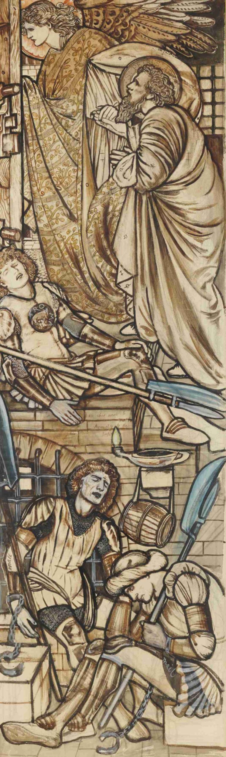 The Deliverance of St Peter from Prison,Избавление святого Петра из тюрьмы,Sir Edward Coley Burne-Jones