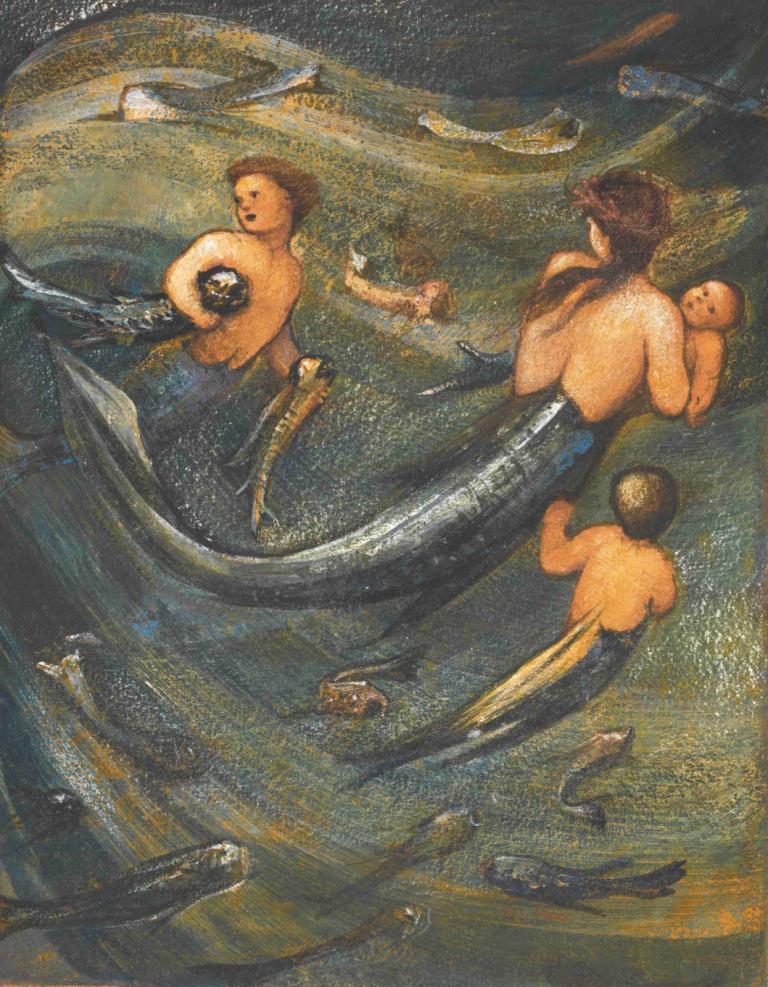 The Mermaid Family,Gia đình nàng tiên cá.,Sir Edward Coley Burne-Jones