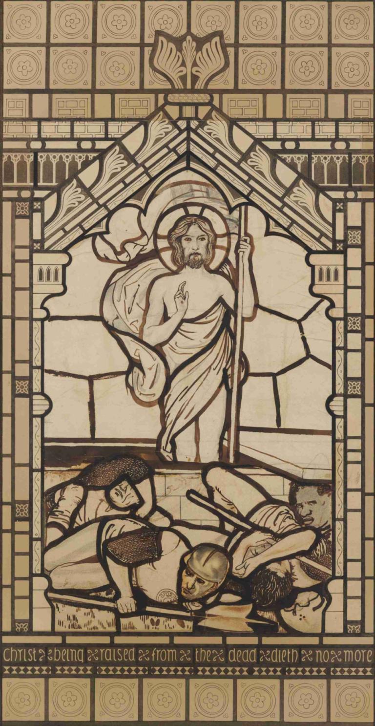 The Resurrection,De Wederopstanding,Sir Edward Coley Burne-Jones,Illustratie,Illustratie, meerdere jongens