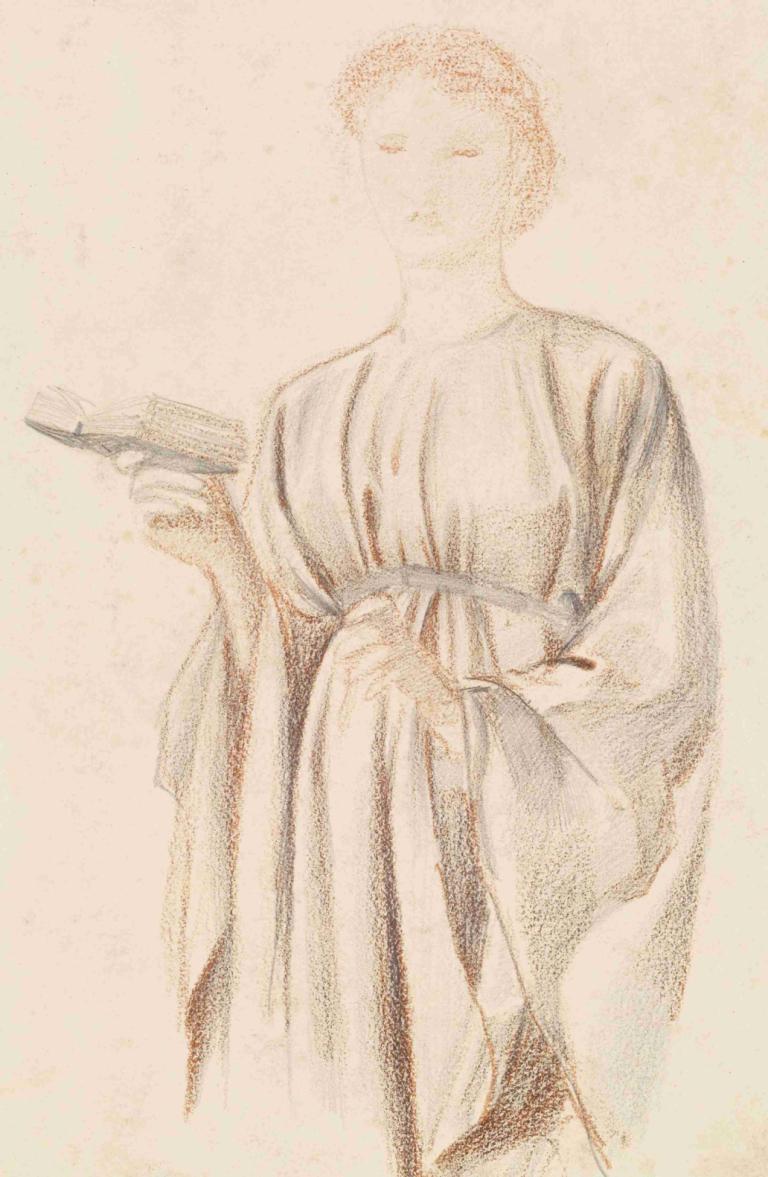 The Rose Garden - Study of Georgiana Burne-Jones,De rozentuin - Studie van Georgiana Burne-Jones