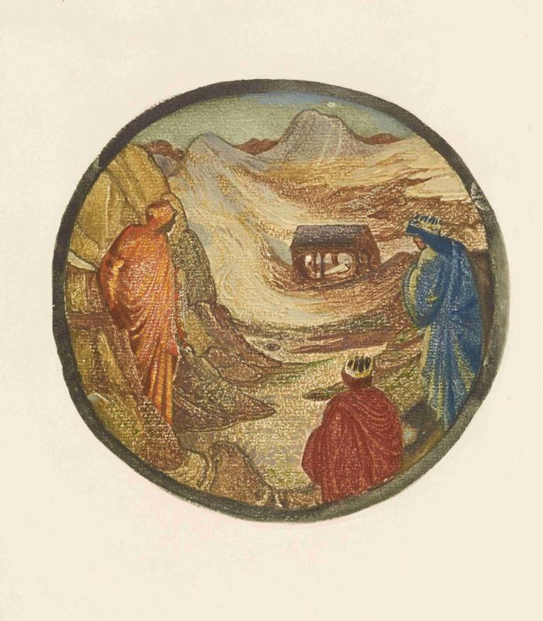 Traveller's Joy,Vreugde van de reiziger,Sir Edward Coley Burne-Jones,Illustratie,Illustratie, vogel