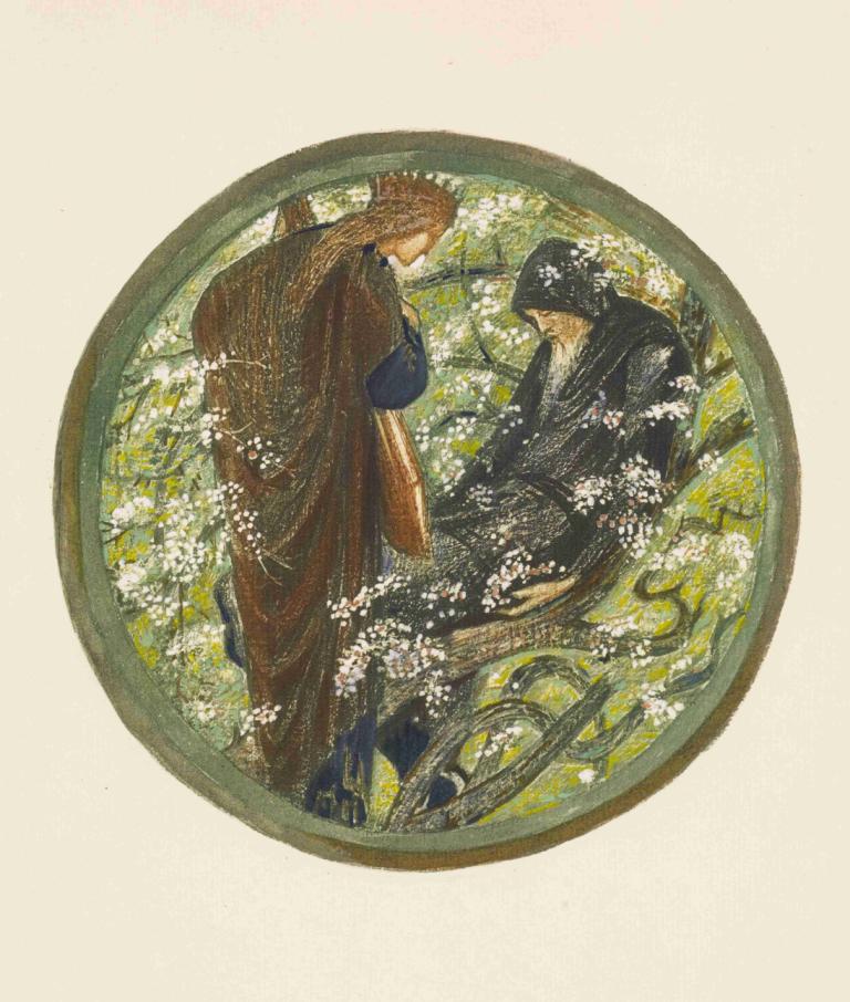 Witch's Tree,Pohon Penyihir,Sir Edward Coley Burne-Jones,Ilustrasi,Ilustrasi, banyak anak laki-laki