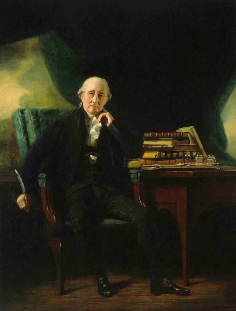 Adam Rolland of Gask II,Sir Henry Raeburn,Oljna slika,Oljna slika, 1 fant, moški fokus, solo, sedenje, stol