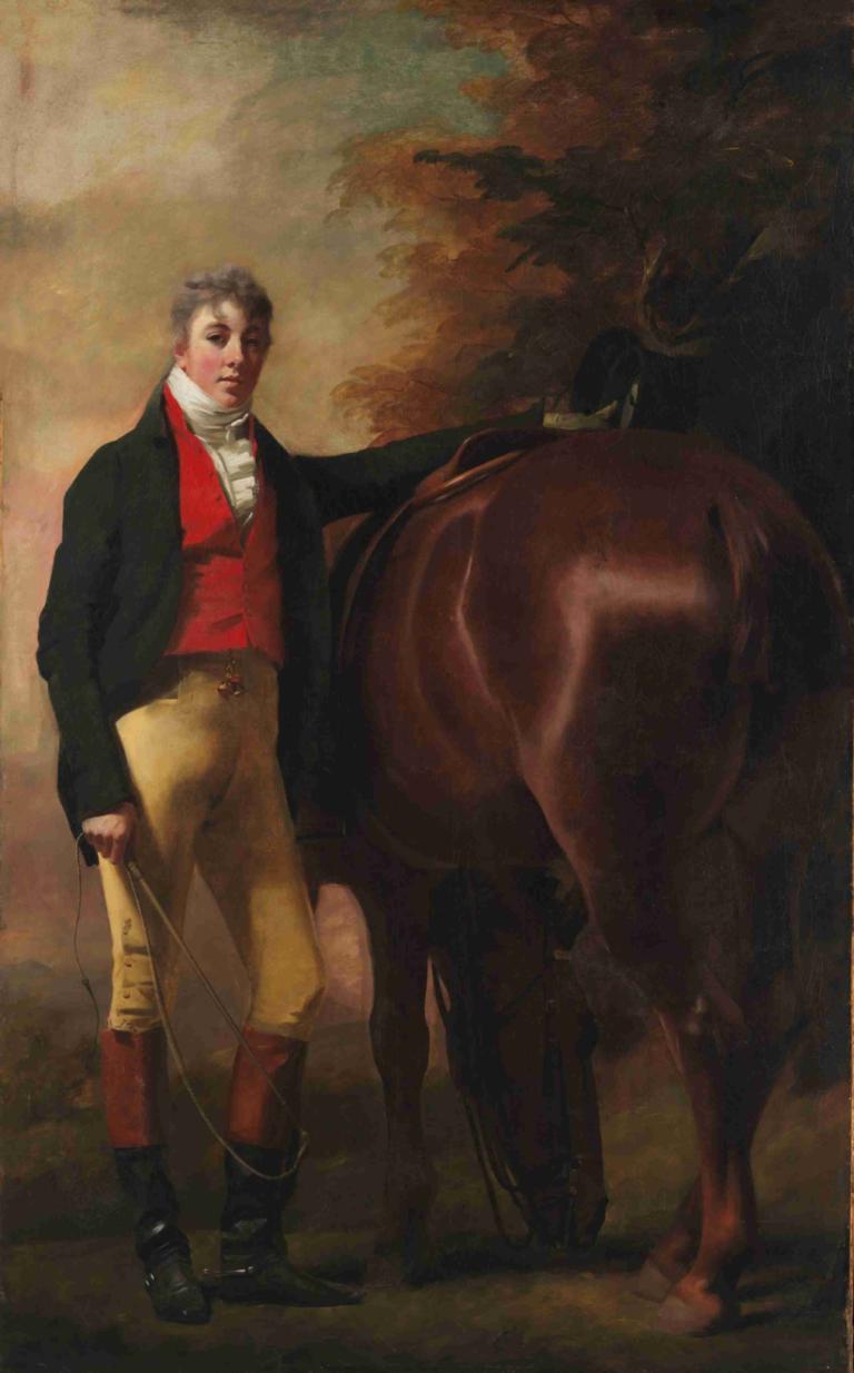 George Harley Drummond (1783–1855),Sir Henry Raeburn,Oil Painting,Oil Painting, horse, 1boy, male focus