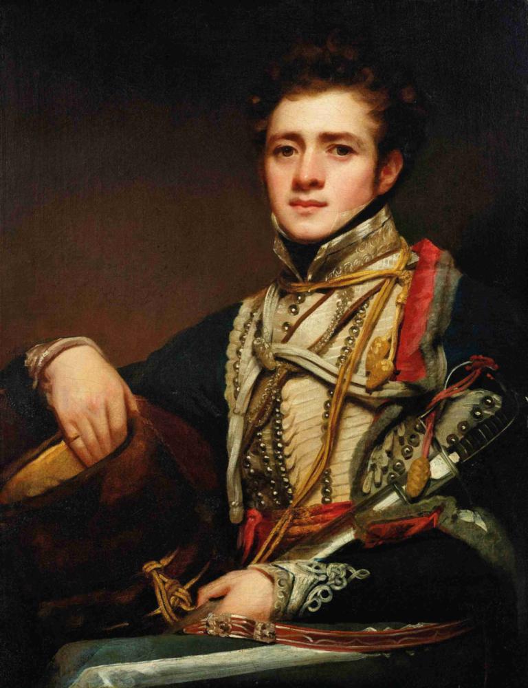 Lieutenant Colonel George Allan of the 16th Hussars, ‘The Hussar’,第 16 轻骑兵团的乔治-艾伦中校，"轻骑兵,Sir Henry Raeburn