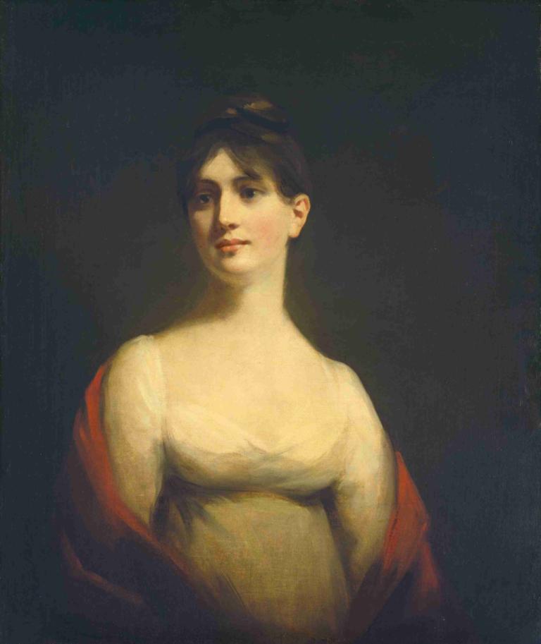 Miss Davidson Reid,Sir Henry Raeburn,Ölgemälde,Ölgemälde, Solo, realistisch, 1Mädchen, Kunstparodie